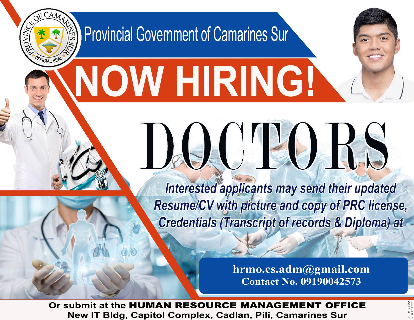 Now Hiring - Doctor & Radiologist - November 25, 2024