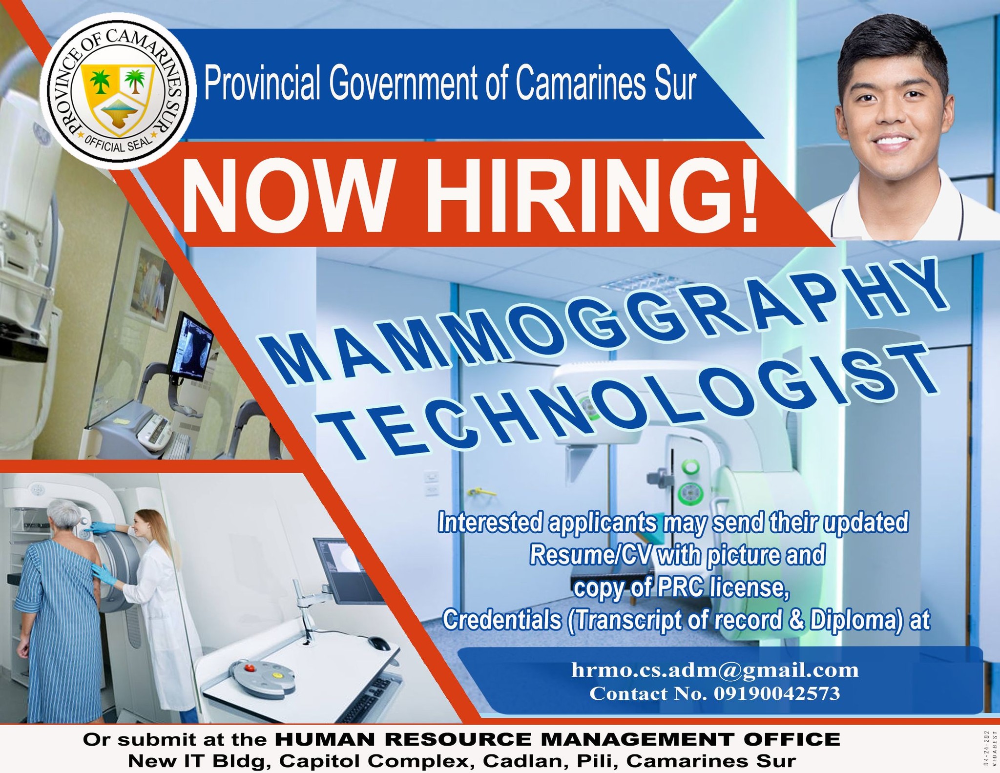 Now Hiring Mammography Technologist