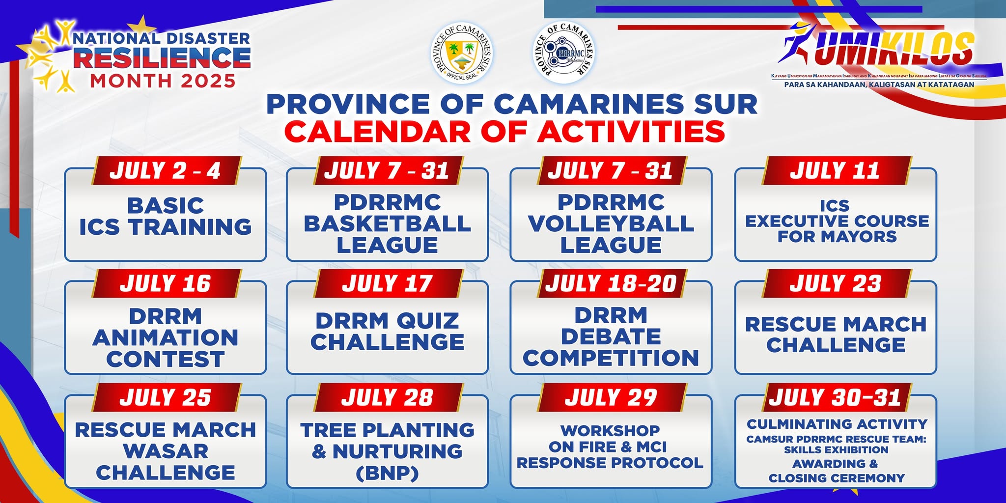 Camarines Sur is celebrating National Disaster Risk Month 2025